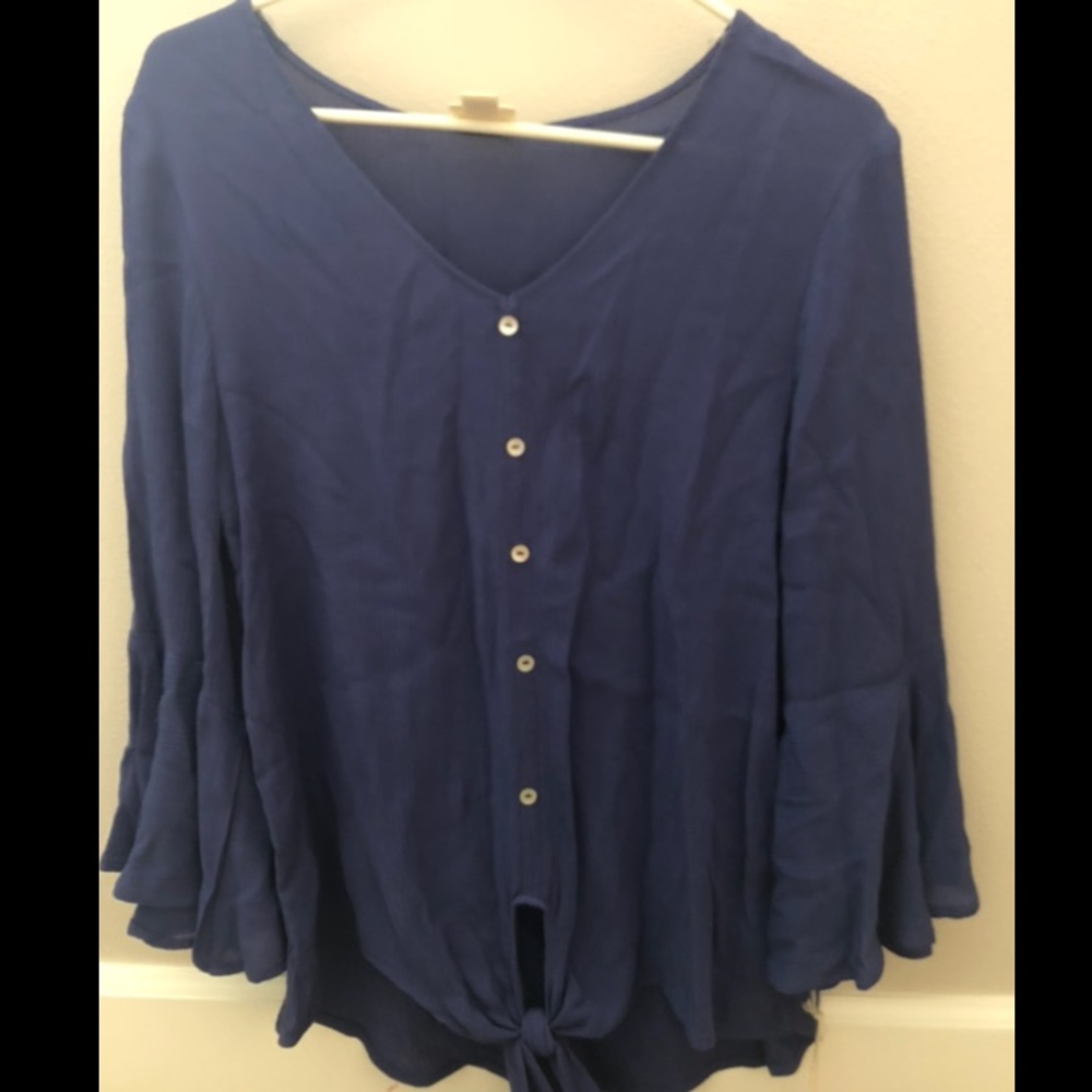 Purple boho blouse